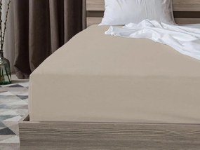 Jersey lepedő cappuccino 90 x 200 cm