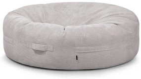 Világosszürke kordbársony babzsákfotel Roll 190 – SLOWDOWN