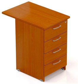 Visio konténer 70 x 47 cm - 4 fiókos, cseresznye