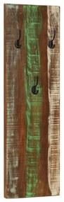 2 db tömör újrahasznosított fa fali fogas 36 x 3 x 110 cm