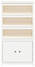 fehér tömör fenyőfa magasszekrény 80 x 35 x 154 cm