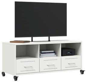fehér acél TV-szekrény 100,5 x 39 x 43,5 cm