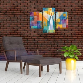 Kép - Geometrikus angyal (90x60 cm)