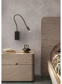 Redo 01-2755 - WALLIE LED flexibilis lámpa LED/3W/230V USB CRI 90 fekete