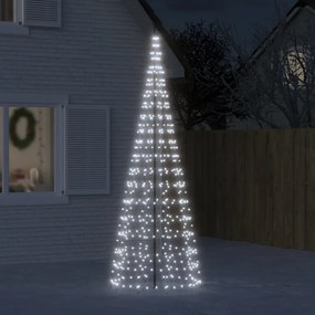 hideg fehér LED karácsonyfa zászlórúdra 550 LED 300 cm