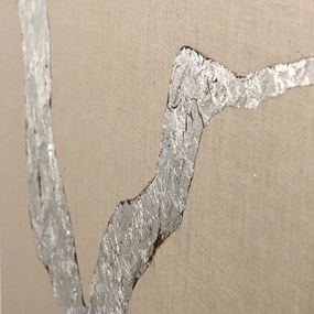 Kézzel festett kép 90x120 cm Wild Horizon Silver – Malerifabrikken