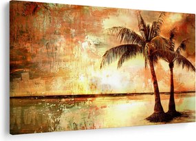 Kép - pálmafák a tengerparton (90x60 cm)