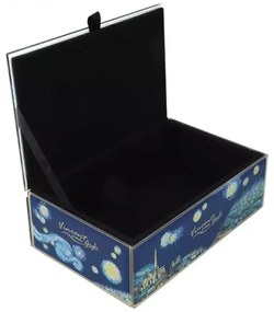 Van Gogh Csillagos éj üveg ékszertartó doboz - 15x10x5.5 cm