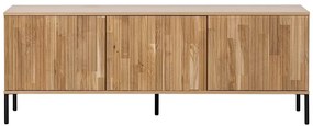 Natúr színű TV-állvány tölgyfa dekorral 150x56x44 cm Gravure – WOOOD