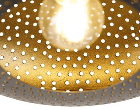 Okos mennyezeti lámpa fekete arannyal 25 cm, Wifi-vel - Radiance