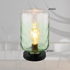 Globo 16046TG - Asztali lámpa DARINA 1xE27/60W/230V zöld