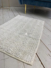Textil fehér (white) fürdőszobai szőnyeg 50x80 cm