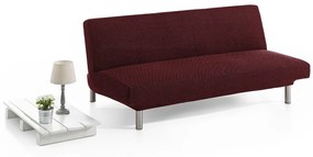 Bi-stretch Elasztikus kanapéhuzat, Belmarti, Viena, click-clack, kétszemélyes, jacquard anyag, piros