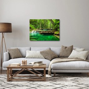 Kép - Erawan vízesés Kanchanaburiban, Thaiföldön (70x50 cm)