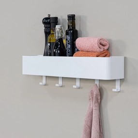 Fehér fali acél fürdőszobai polc Multi – Spinder Design