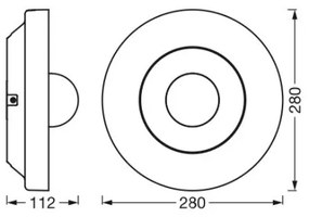 Ledvance - LED Kültéri lámpa érzékelővel és kamerával LED/22W/230V IP44 Wi-Fi