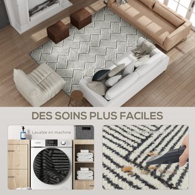 HOMCOM Nappali Szőnyeg 200 x 140 cm Rövid Szálú Szőnyeg, Mosógépben Mosható, Hipoallergén, Nappaliba, Hálószobába, Irodába, Világosszürke | Aosom