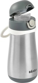 Béaba Rozsdamentes Acél Palack + Fogantyú - 350 ml - Sötétszürke -