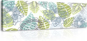 Vászonkép 145x45 Virágok finom pasztell színek tavaszi nyugalom minta