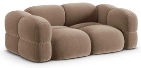 Barna bársony kanapé 210 cm Loretto – Cosmopolitan Design