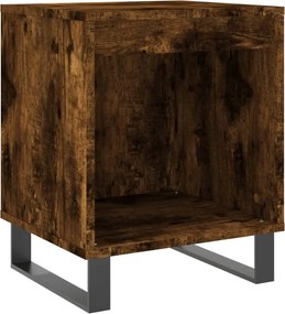 vidaXL füstös tölgy színű szerelt fa éjjeliszekrény 40 x 35 x 50 cm