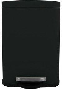 Spirella Pedálos szemetes soft-close Akira 12 l, matt fekete, 12 l