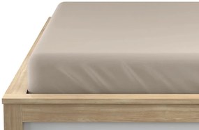 Jersey lepedő cappuccino 90 x 200 cm