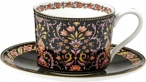 225 ml-es csésze porcelán csészealj bone china elegancia keleti minta