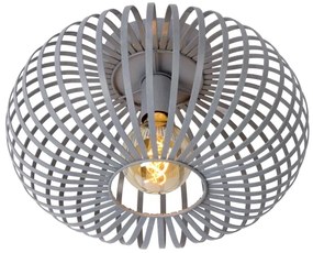 Lucide 78174/40/33 - Mennyezeti lámpa MANUELA 1xE27/60W/230V átm. 39,5 cm szürke