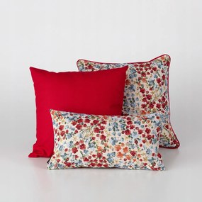 Red Popy Flower nappali párna szett