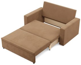 Zeus kanapé, szövet anyag, hab töltet, egyenes kartámasz, barna