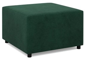 Zeus puff, kordbársony, 70x70, zöld