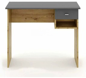 Rosebank íróasztal, artisan tölgy / antracit