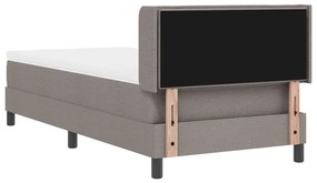 Boxspring ágy matraccal bézs színben, 80 x 200 cm, szövet