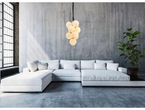 Klausen 109004 - Csillár zsinóron GRAPES 10xE27/7W/230V bronz/fehér