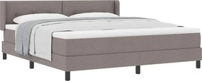 vidaXL Boxrugós ágy matracmal Tópszínű 200 x 180 cm Poliészter