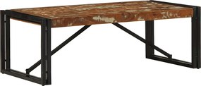 vidaXL többszínű tömör újrahasznosított fa dohányzóasztal 100x50x35 cm