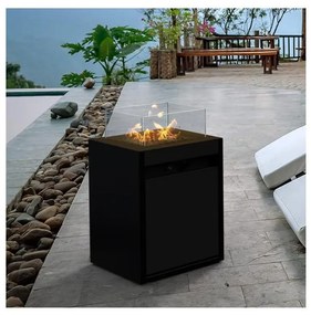 Planika Square GAS - Kültéri gáz kandalló 79,7x48 cm 10kW