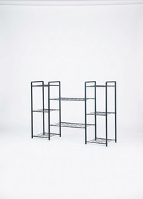 Koda fém virágállvány, fekete, 125 cm