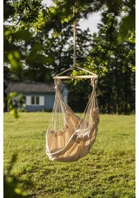 Krémszínű párnázott kerti függőfotel Tobago – Garden Pleasure