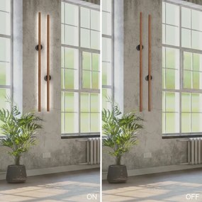 Brilagi - LED fali lámpa WOODY LINE LED/12W/230V 120 cm tölgy cseresznye