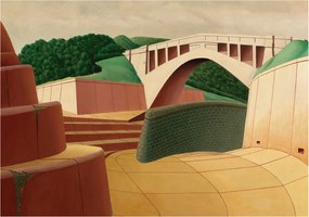 Fotótapéta Flizelin Szoba tapéta Csendes táj 312x219 Ragasztó