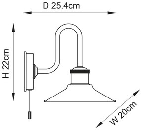 Endon 95508 - Fürdőszobai fali lámpatest MARIS 1xE27/6W/230V IP44 fényes króm