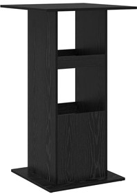 Bárasztal tárolóval Fekete tölgy 60x60x102 cm MDF