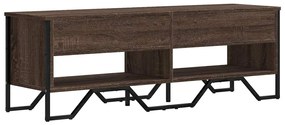 barna tölgy színű szerelt fa TV-szekrény 122 x 34 x 41 cm