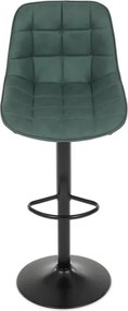 Bárszék zöld színben, szövet kárpittal AUB-V3066 GRN3