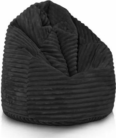 Babzsák Bag Sako XL csíkos TiaHome - Fekete