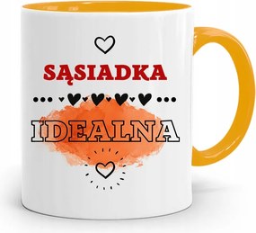 Szomszédnak Sárga Ajándék Bögre fényképes nyomtatással