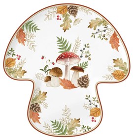 Őszi porcelán gomba alakú kínáló tál díszdobozban Autumn Breeze