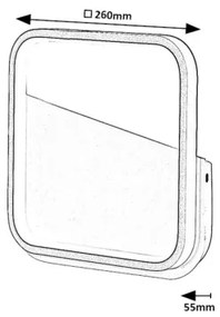 Rabalux 71086 - LED fali lámpa RAZZI LED/13W/230V 4000K fekete